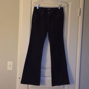 Ann Taylor Loft dark wash Flare Jean